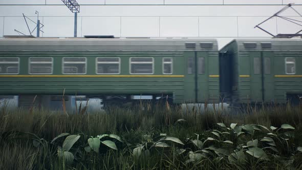 A Lone Train In A Post-Apocalyptic World