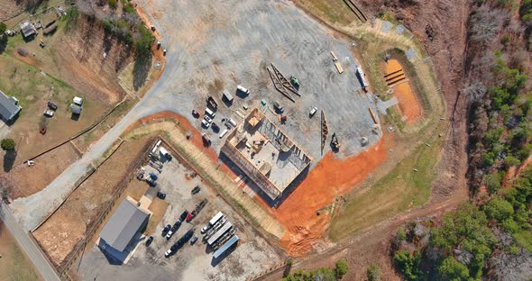 Framing Beam of New House Under Construction Home Framing alt