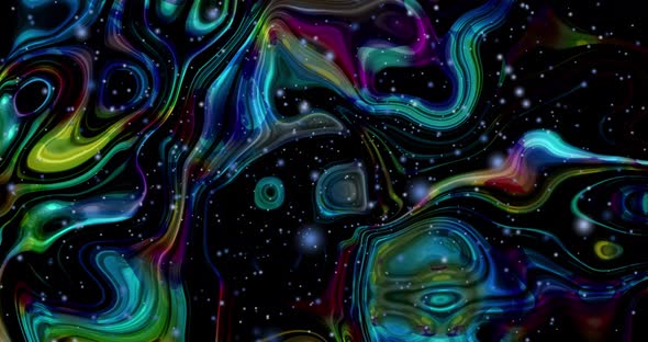 Abstract colorful liquid lines animation. Multicolor liquid background. Beautiful gradient texture.