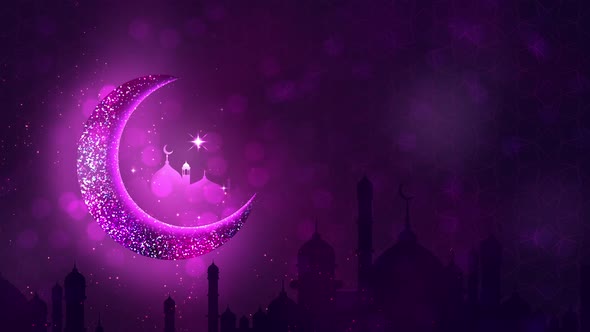 Islamic Background wth Particles for Ramadan and Eid alt