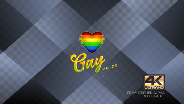 Gay Gender Sign Background Animation 4k alt