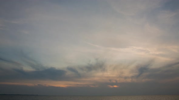 Beautiful Sunrise By The Seashore, Romance, Timelapse