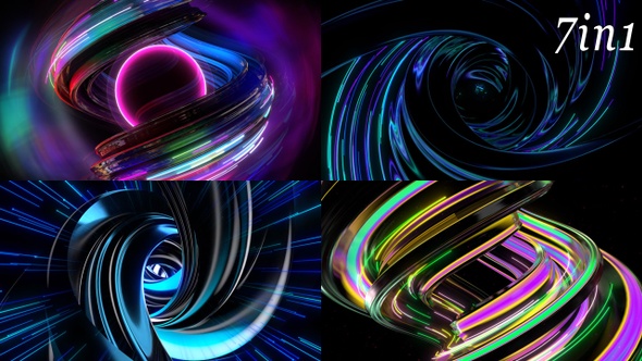 Neon Spiral - VJ Loop Pack (7in1) alt