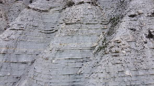 Layered rock formation, geological rock
