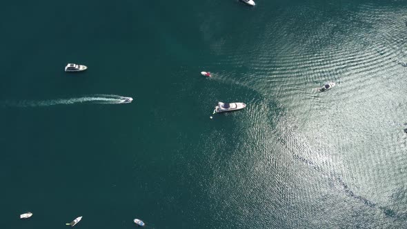 Aerial Yacht on Calm Sea alt