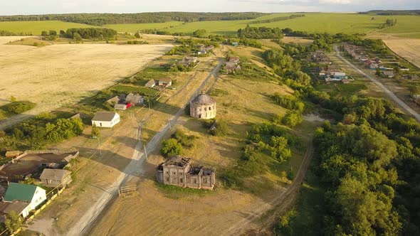 Abandoned Church In The Village