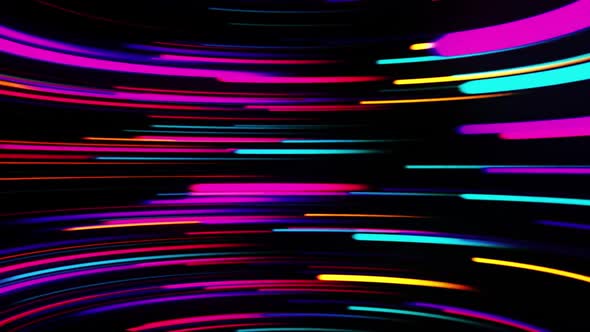 Multicolor Speed Lights Line Motion Background Loop 