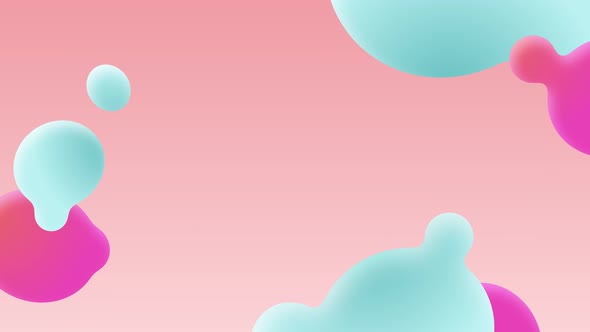 Animation of a futuristic multicolored liquid. Gradients of the aqueous liquid background