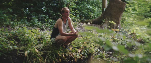 Man tests the water alt