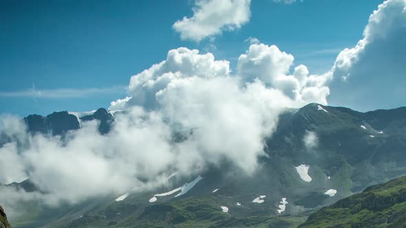 Great St Bernard Pass alps switzerland mountains snow peaks ski timelapse alt
