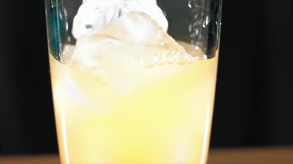 Barman Is Making Alcohol Cocktail, Close-up