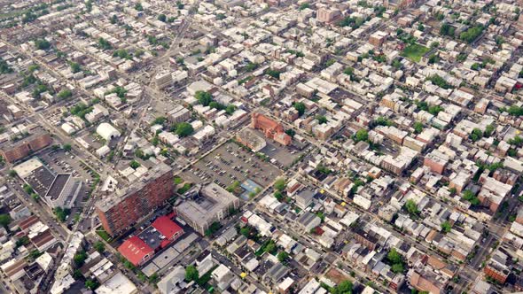 Aerial of Residental Area of Brooklyn New York alt