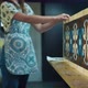 Two Female Artists in the Stained Glass Workshop are Completing the Production of the Stained Glass - VideoHive Item for Sale