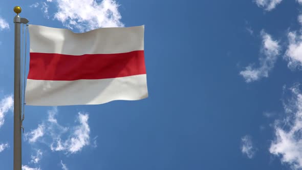 Atlantico Department Flag (Colombia) On Flagpole alt