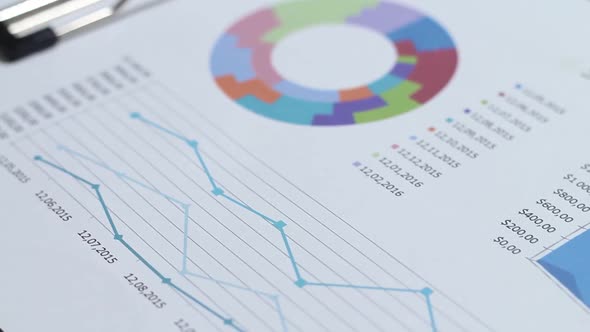 Business Process Charts On The Table