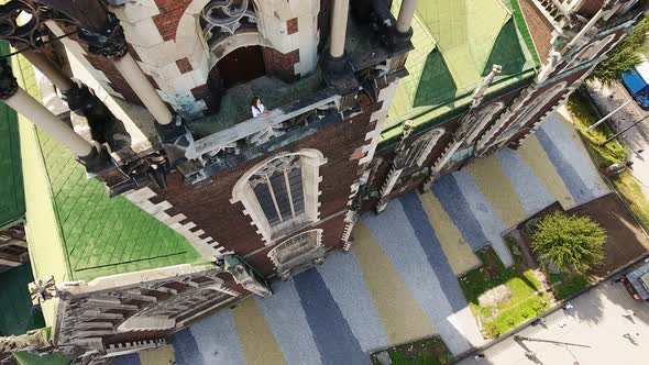 Aerial View of the Catholic Church