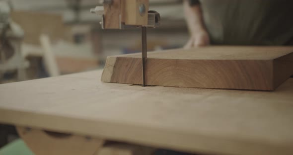 Luthier Building An Instrument