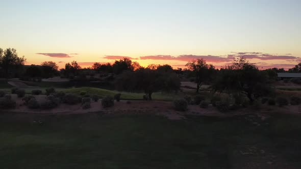 Desert Golf Course Sunste Parallax 4 K