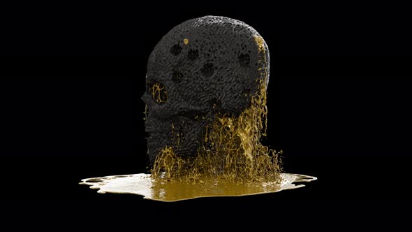 Gold Melting Out Of Skull
