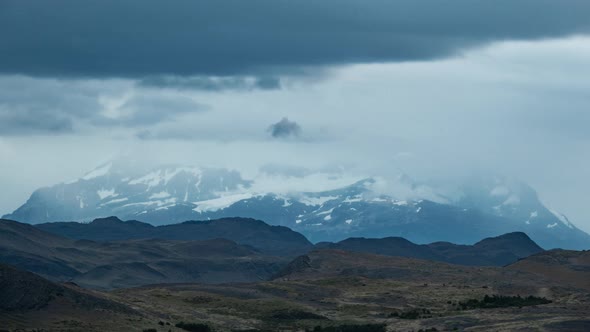 The Mountains of Torres Del Paine Before the Storm