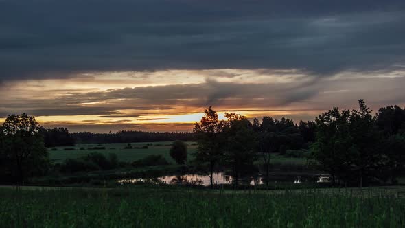 Early midsummer sunrise. alt