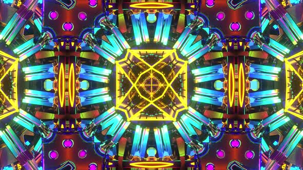 VJ Abstract Kaleidoscope Light Pattern 7