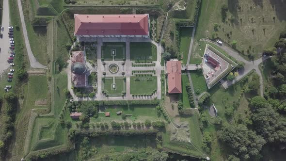 Zolochiv Palace Castle and Ornamental Garden in Lviv Region, Ukraine