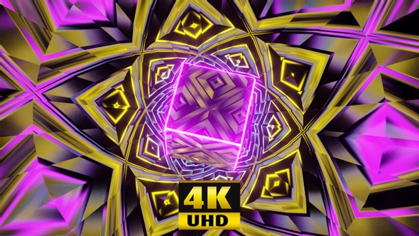 Tunnel Magic Cube Vj Loop 4K alt