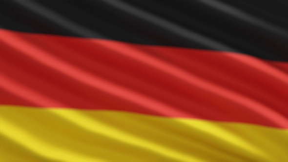 Germany Flag Background Out of Focus (2 Versions) - Loop