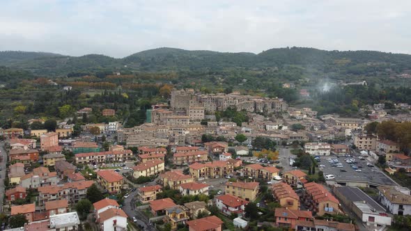 Bolsena Aerial View, Medieval Fortification Castle alt