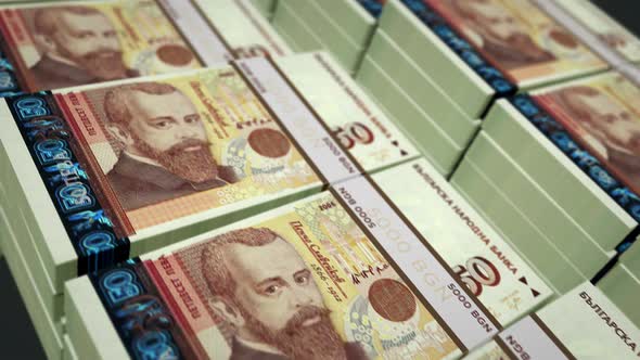 Bulgaria leva money banknotes pack seamless loop alt
