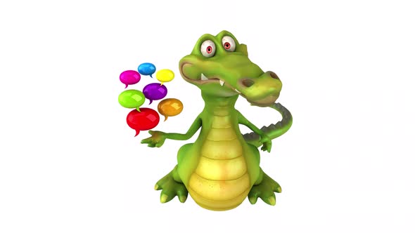 Fun crocodile - 3D animation alt