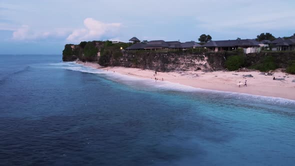 4K Bali Dreamland Beach Sunset Aerial alt