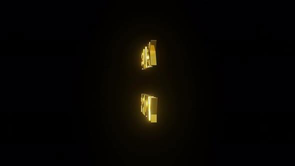 Golden text 'BLACK FRIDAY' on a black background. Holiday 3d concept motion graphics alt