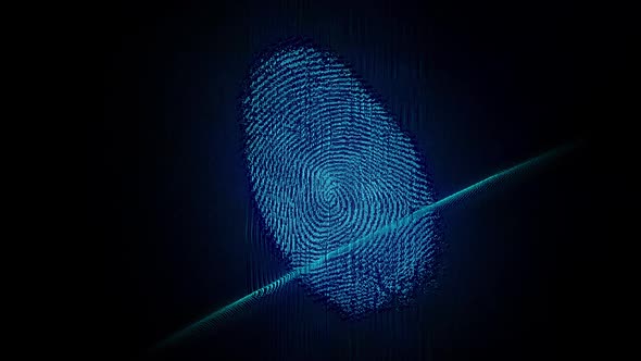 Digital Fingerprint Background Loop