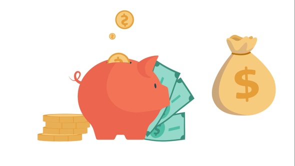 Savings In Piggy Bank