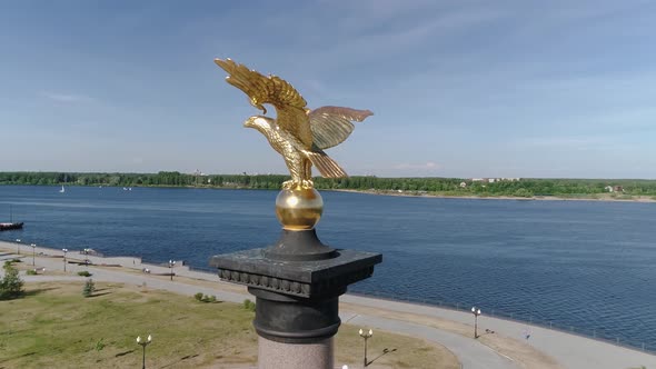 Monument on the Arrow of the City of Yaroslavl