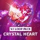 Crystal Heart Vj Loop Pack - VideoHive Item for Sale