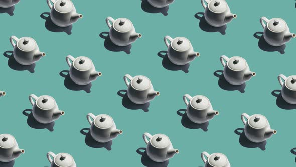 Pattern with Many Teapot Animated alt