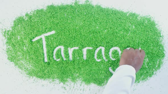 Green Hand Writing Tarrangon