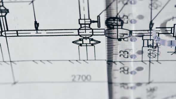 Plan Blueprint Closeup alt