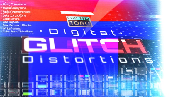 Digital Glitch Distortions, Motion Graphics | VideoHive