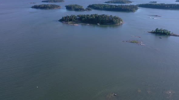 Small Trees on the Islets on the Gulf of Finland in Helsinki