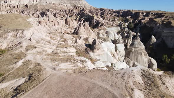 Cappadocia Landscape Aerial View. Turkey. Goreme National Park alt