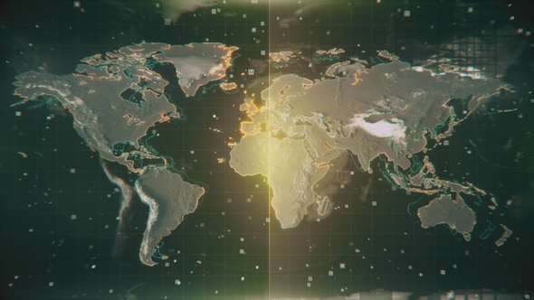 Scanning a Textured Illuminated World Map 4K