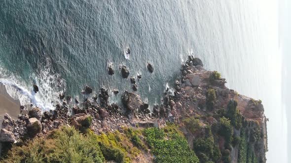 Sea Near the Coast  Aerial View of the Coastal Seascape alt