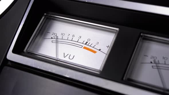 Two Old Analog Dial Vu Signal Indicators with Arrow alt