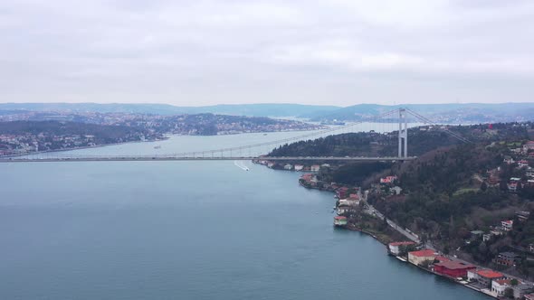 Istanbul Bosphorus Bridge Aerial View 4 alt