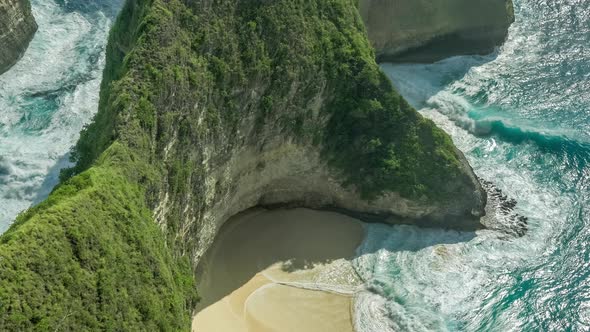 Manta Bay or Kelingking Beach on Nusa Penida Island Bali Indonesia
