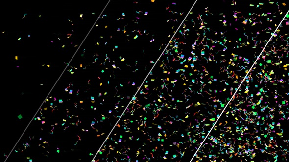 Falling Multicolored Confetti alt